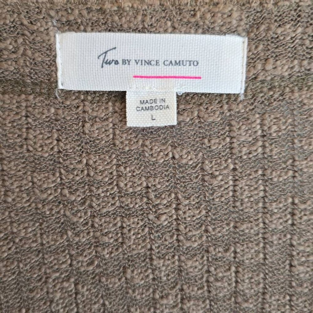 Vince Camuto Olive Green Button Up Cardigan Size L - Picture 4 of 8